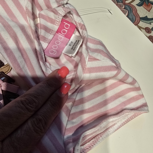 Good Lad Pink and White Striped Dress - Picture 2 of 3